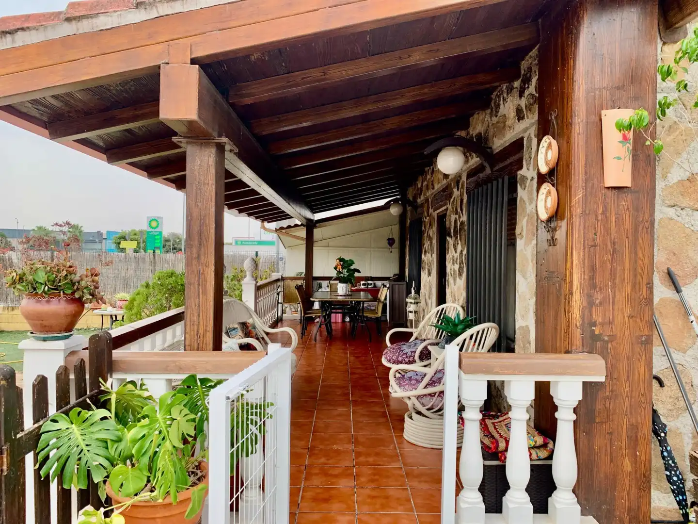 Terraza de Casa o chalet en venta en Lora del Río con Aire acondicionado, Calefacción y Jardín privado