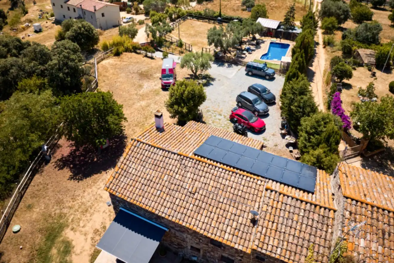 Exterior view of Country homes for sale in Santa Eulàlia de Ronçana  with Air Conditioner and Swimming Pool