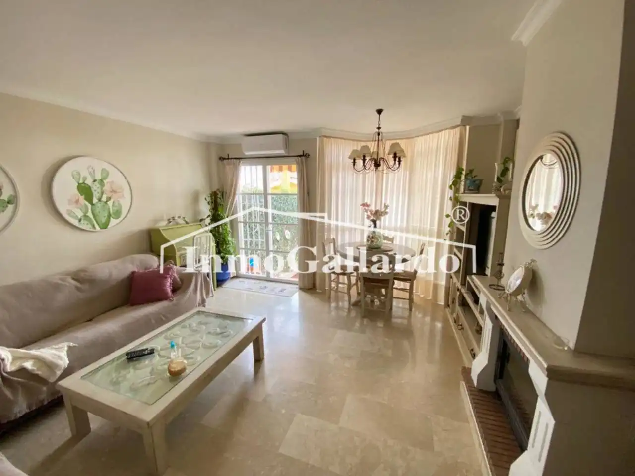 Wohnzimmer von Haus oder Chalet zur Miete in Rincón de la Victoria mit Klimaanlage, Privatgarten und Terrasse