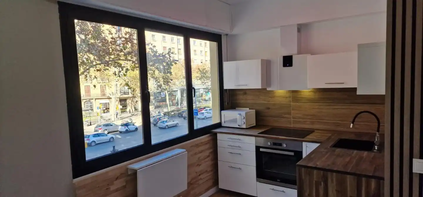 Kitchen of Study for rent in Barcelona  with Heating and Furnished