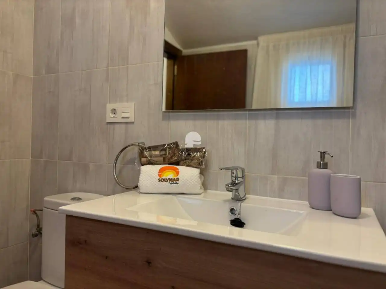 Badezimmer von Country house zur Miete in Vélez-Málaga mit Klimaanlage, Terrasse und Möbliert