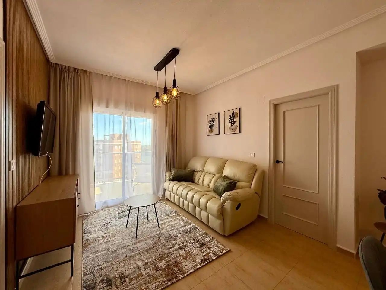 Sala de estar de Apartamento en venta en Guardamar del Segura con Aire acondicionado, Jardín privado y Terraza
