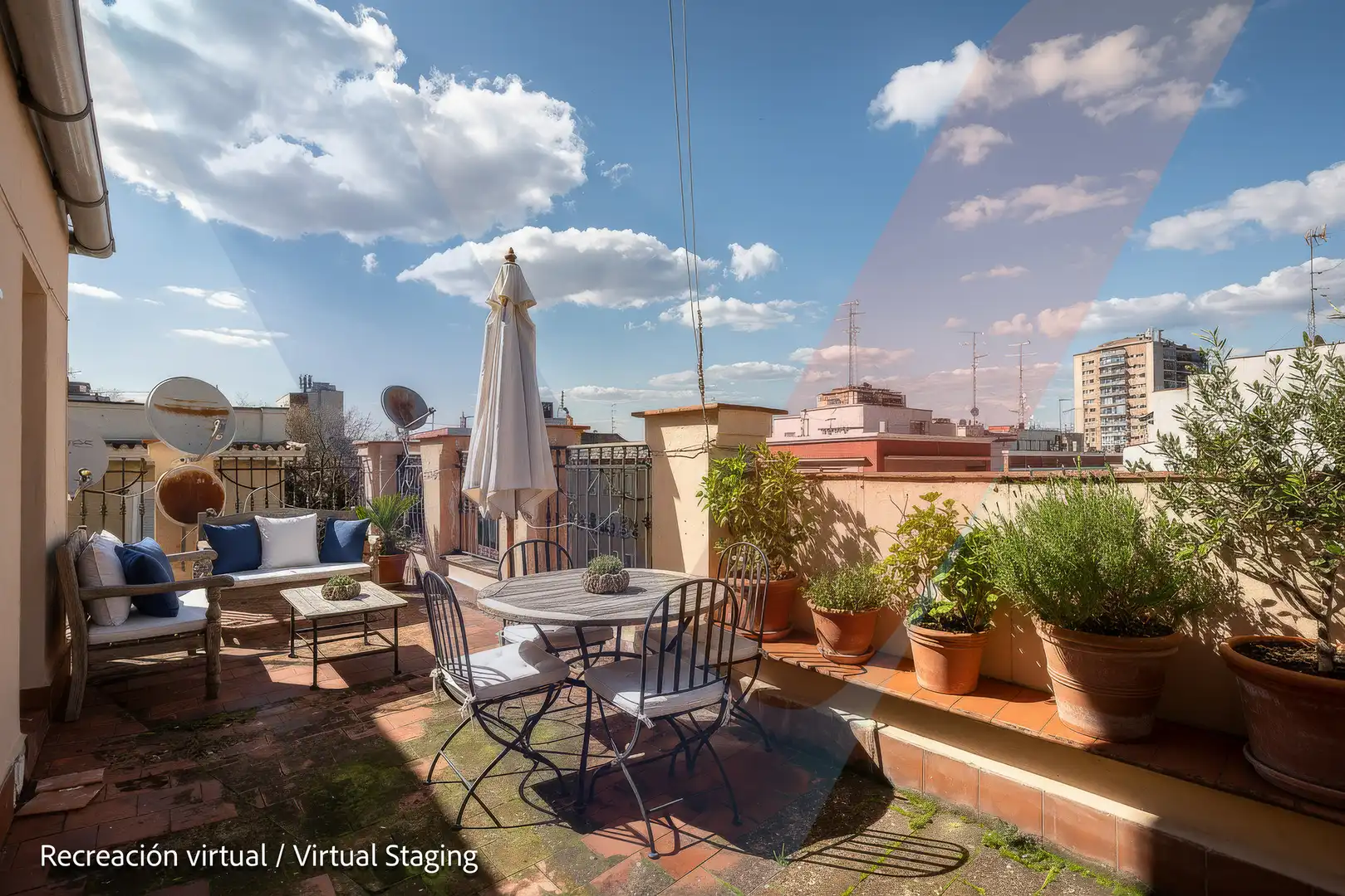Terraza de Ático en venta en Madrid con Terraza
