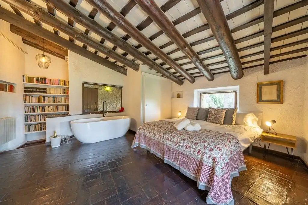 Casa rústica amb piscina en venda a Llagostera, imagen 42