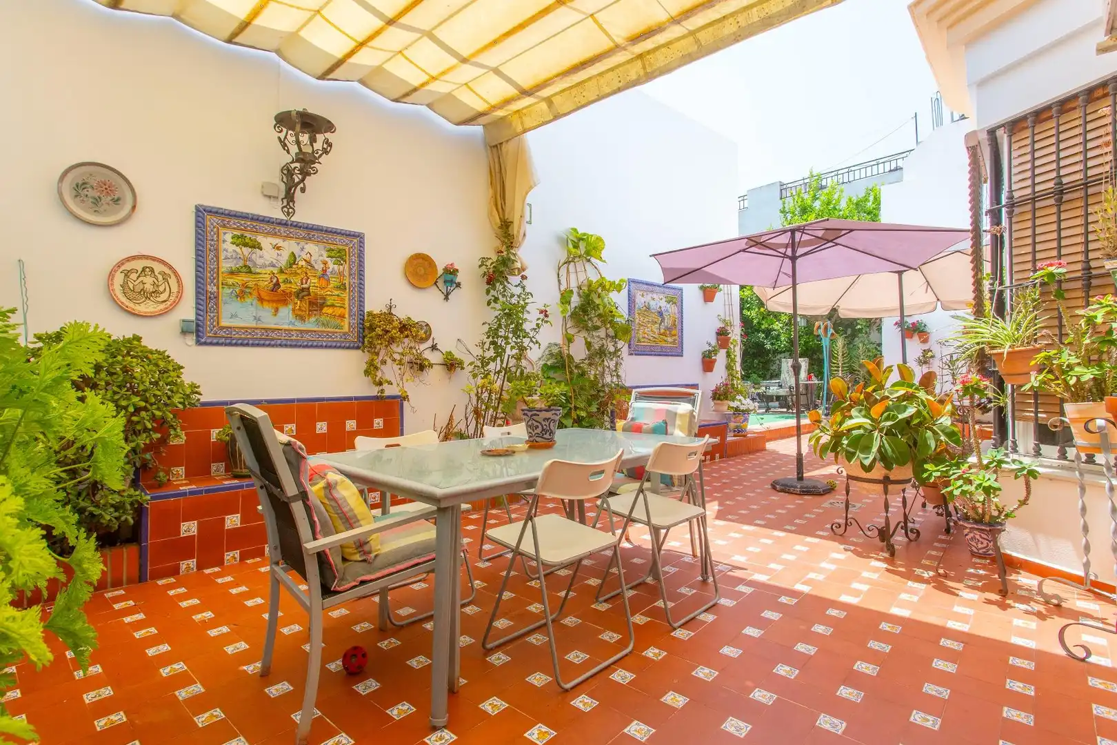 Terraza de Casa o chalet en venta en El Puerto de Santa María con Aire acondicionado, Calefacción y Jardín privado