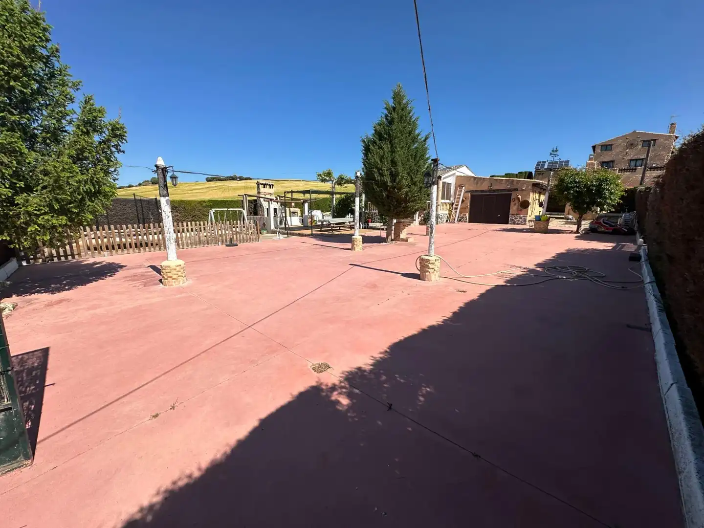 Exterior view of Houses for sale in Villar de Olalla  with Air Conditioner, Heating and Private garden