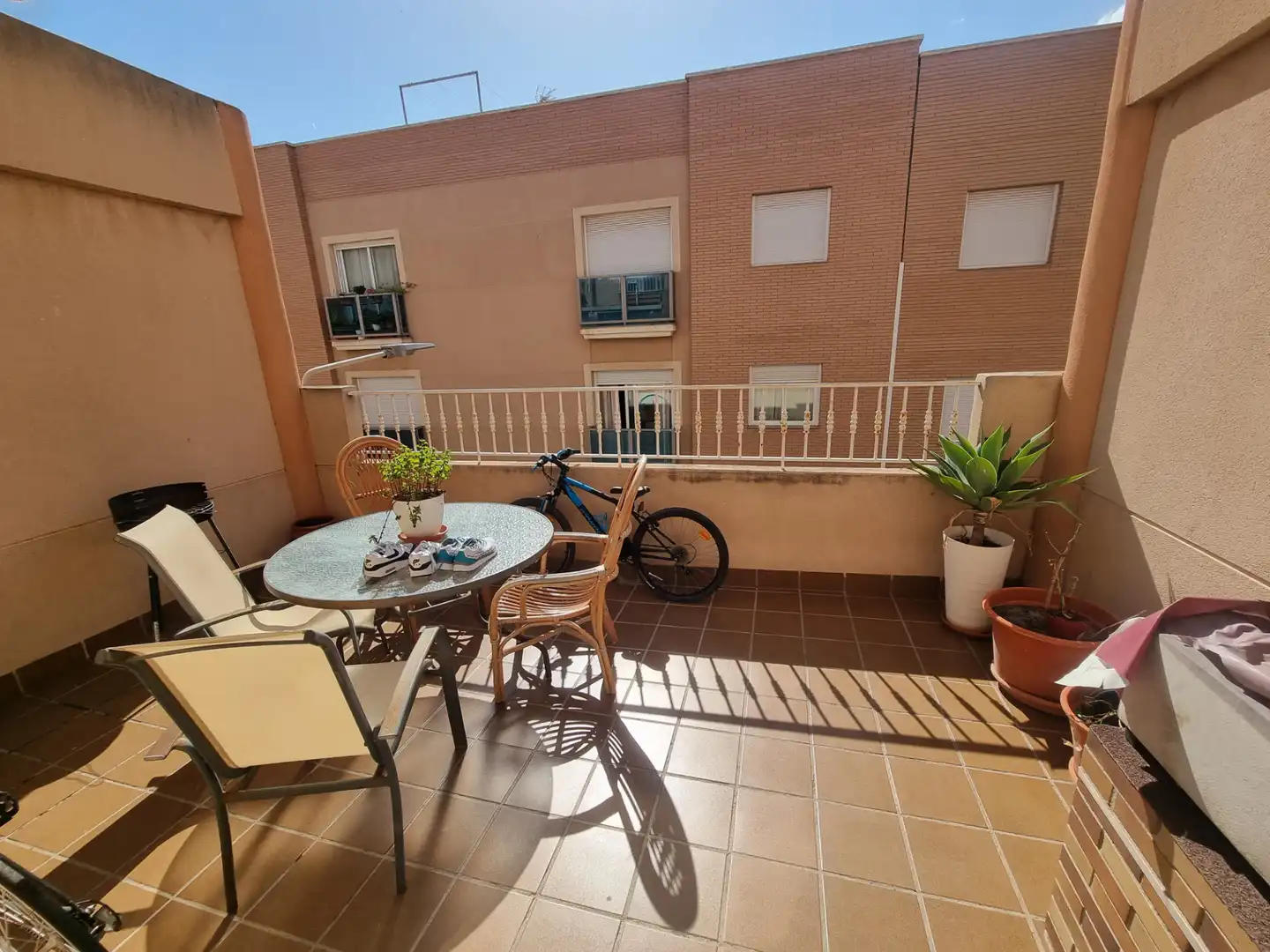 Balcony of Detached homes for sale in Roquetas de Mar  with Air Conditioner, Heating and Terrace