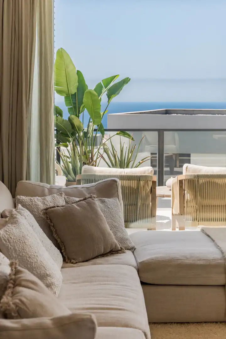 Terrace of Detached homes for sale in Mijas  with Private garden and Swimming Pool