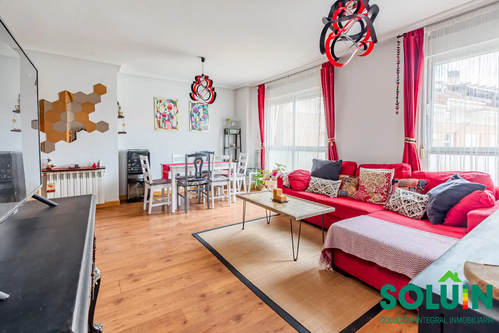 Sala de estar de Piso en venta en San Martín de la Vega con Calefacción, Parquet y Trastero