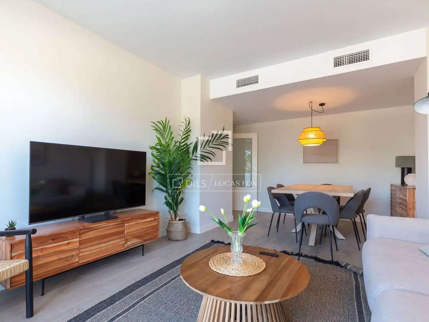 Sala de estar de Piso de alquiler en Sant Feliu de Llobregat con Aire acondicionado, Terraza y Trastero