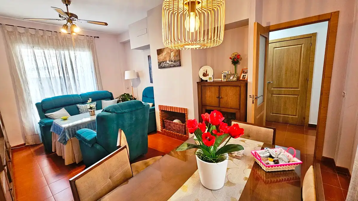 Sala de estar de Casa adosada en venta en Cortegana con Terraza y Trastero