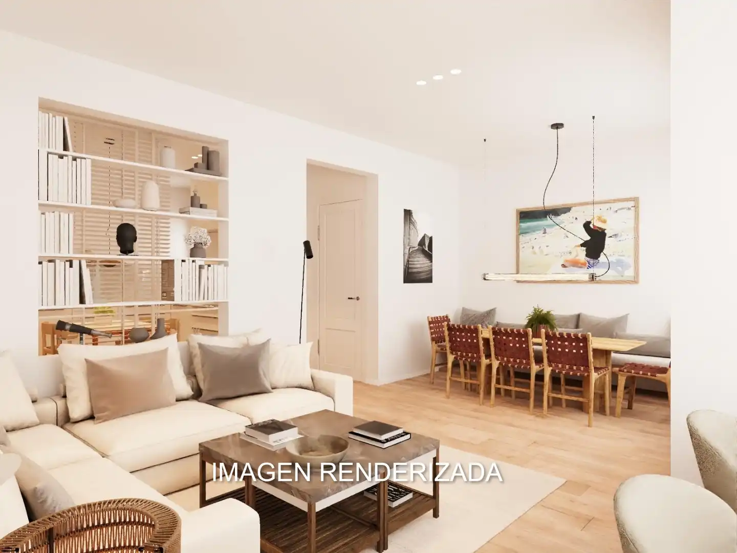 Living room of Flat for sale in Barcelona  with Air Conditioner, Heating and Parquet flooring