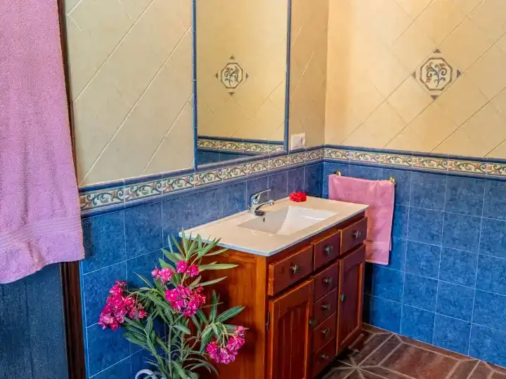 Bathroom of Houses for rent in Iznájar  with Private garden, Storage room and Swimming Pool