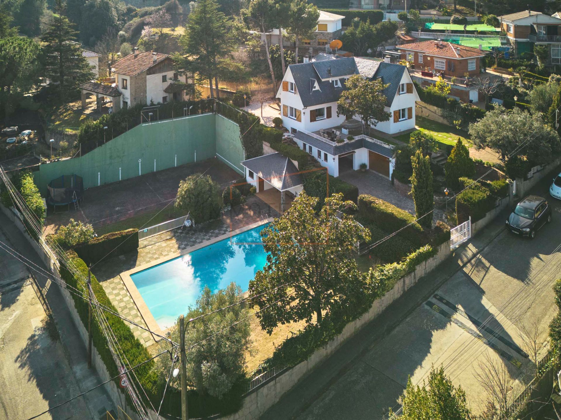 Exterior view of House or chalet for sale in Bigues i Riells  with Air Conditioner, Heating and Private garden