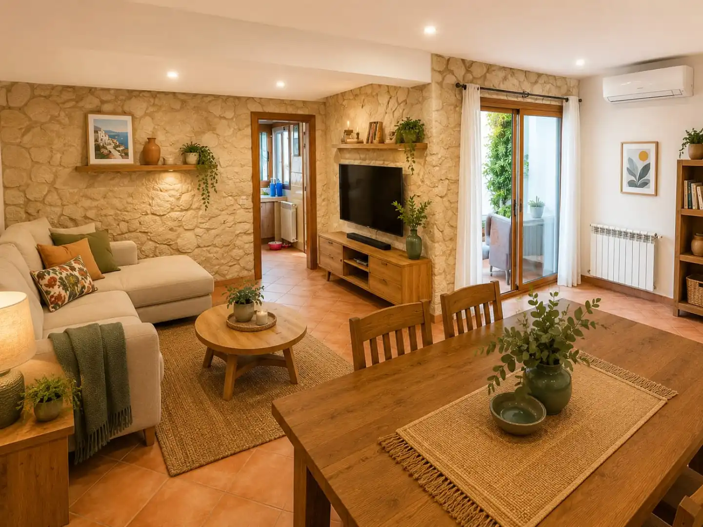 Sala de estar de Piso en venta en  Palma de Mallorca con Calefacción, Jardín privado y Trastero