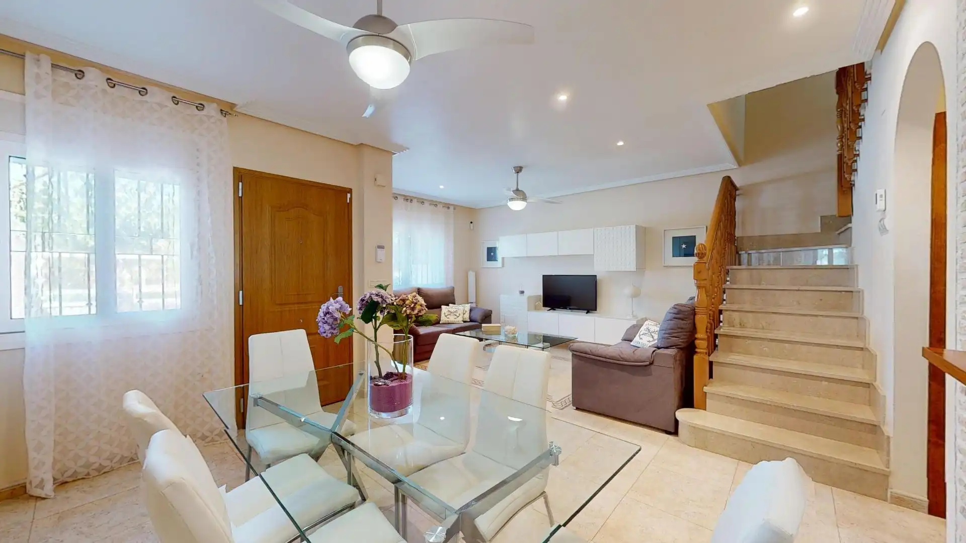 Living room of Detached homes for sale in Pilar de la Horadada  with Air Conditioner, Terrace and Community pool