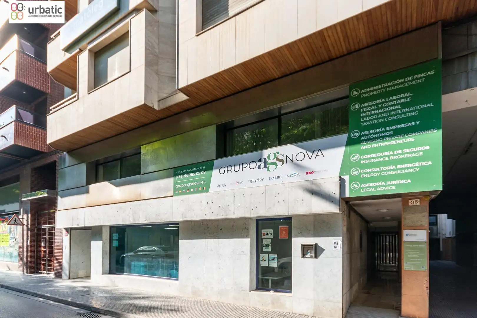 Vista exterior de Oficina de alquiler en Gandia con Aire acondicionado