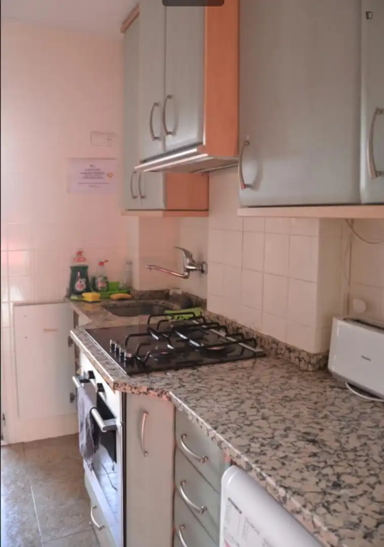 Cuina de Apartament per a compartir en Alcobendas amb Aire condicionat, Moblat i Forn