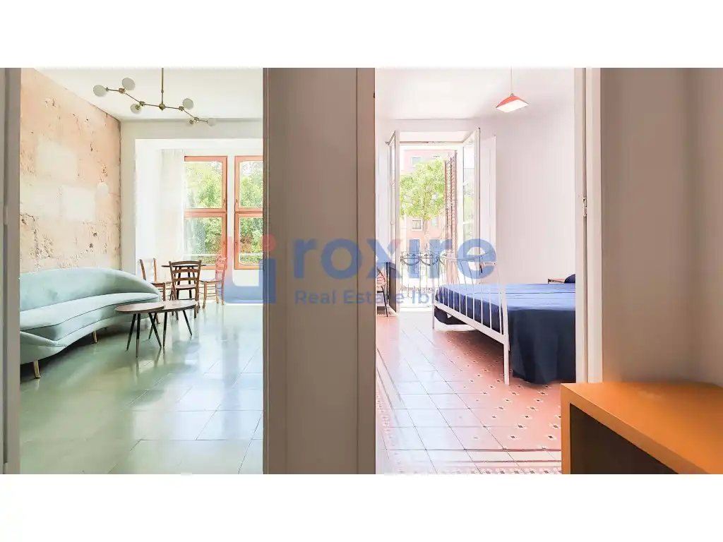 Schlafzimmer von Wohnung zur Miete in Eivissa mit Möbliert, Ofen und Waschmaschine