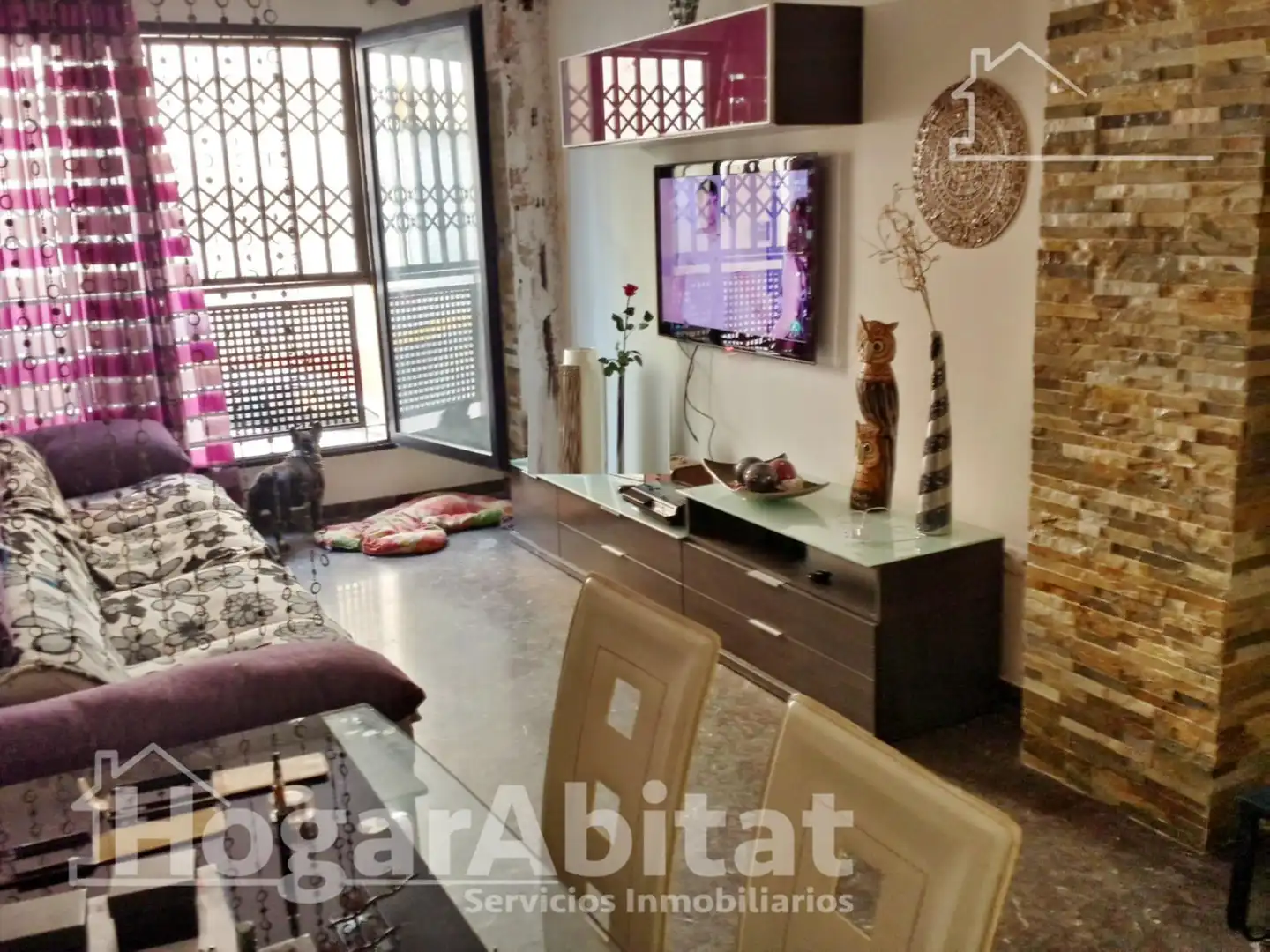 Sala de estar de Piso en venta en Náquera con Aire acondicionado, Terraza y Amueblado