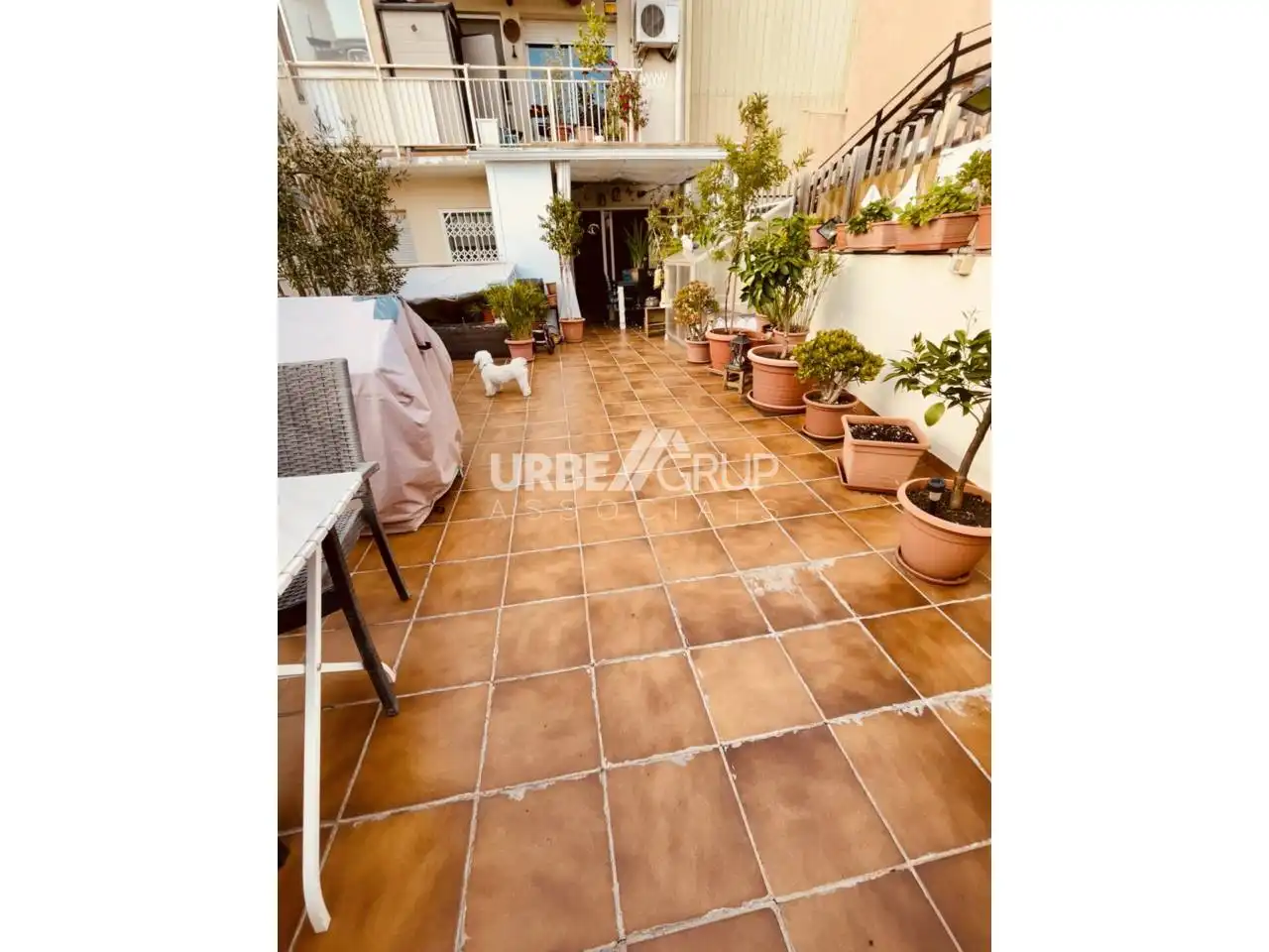 Terrasse von Wohnung zum Verkauf in Terrassa mit Klimaanlage, Heizung und Privatgarten
