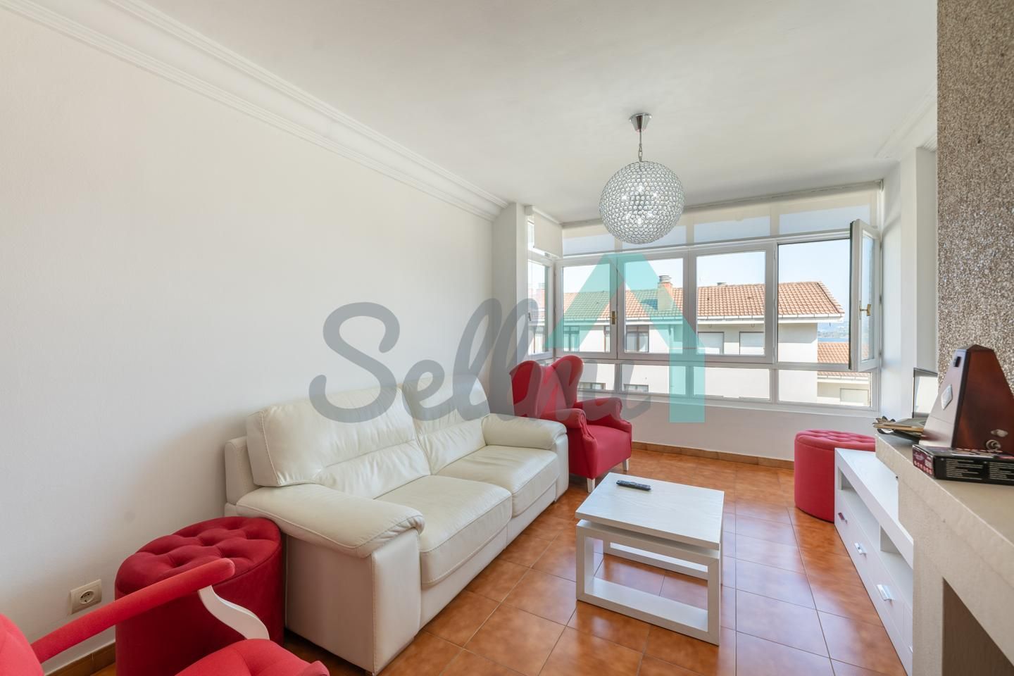 Living room of Flat for sale in Gozón  with Heating, Terrace and Storage room