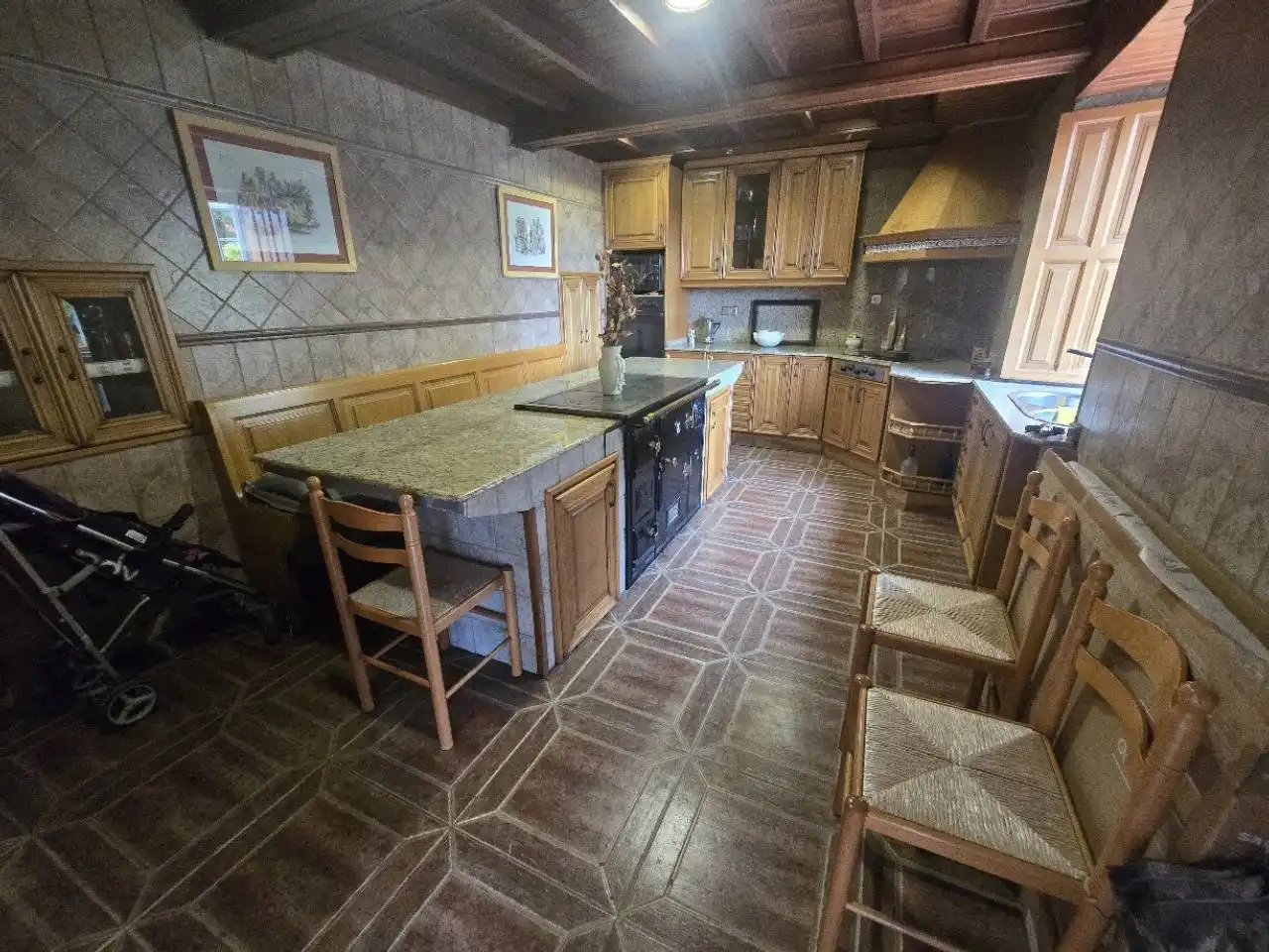 Küche von Haus oder Chalet zum Verkauf in O Saviñao  mit Heizung, Privatgarten und Terrasse