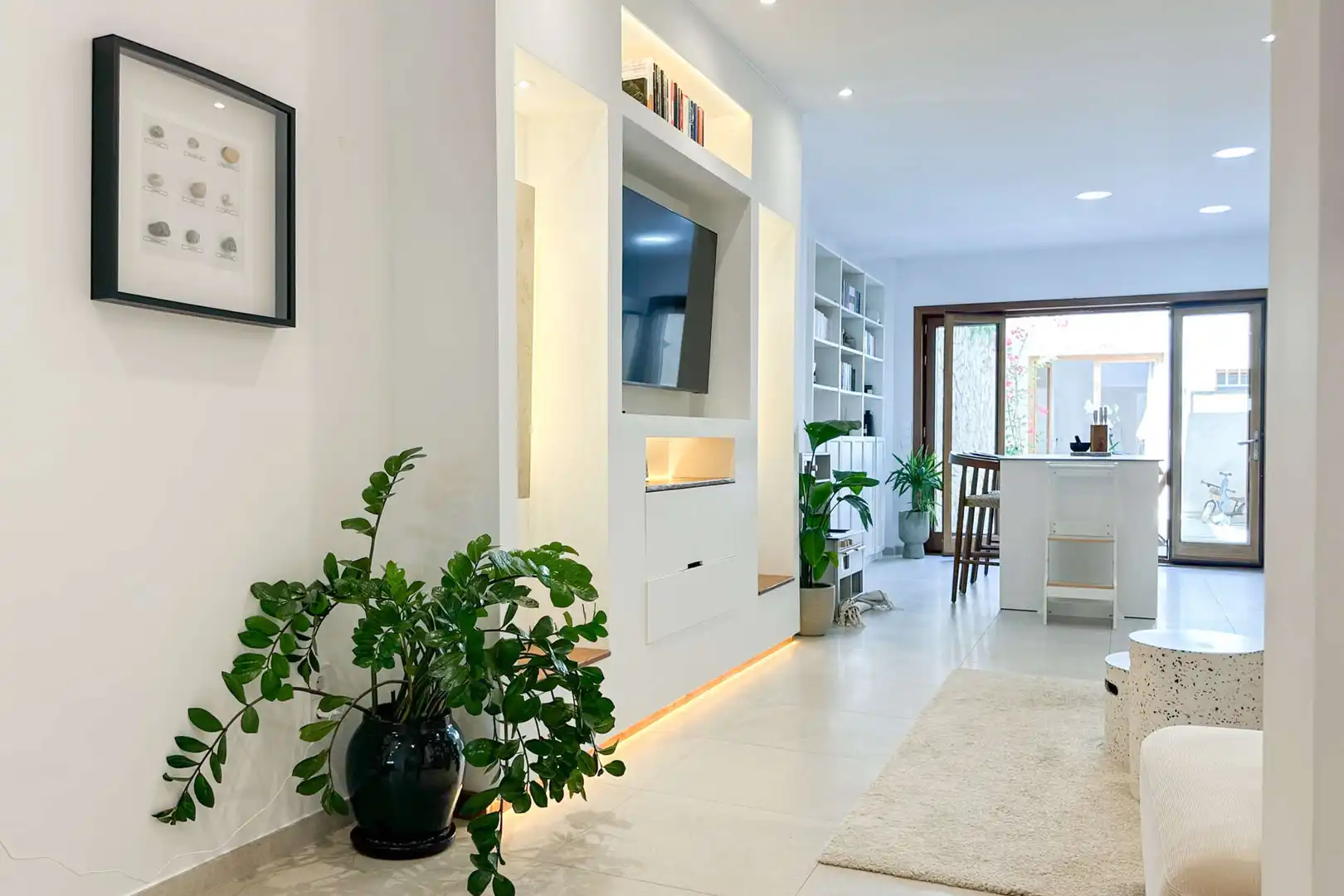 Living room of Houses for rent in Capdepera  with Air Conditioner, Terrace and Furnished