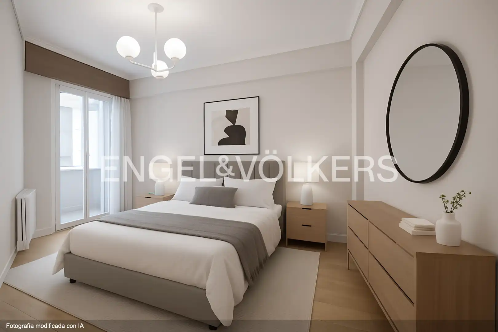 Schlafzimmer von Wohnung zum Verkauf in Bilbao  mit Heizung und Balkon