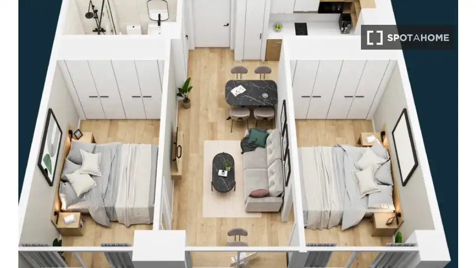 Apartamento para compartir en Tres Cantos con Aire acondicionado, Terraza y Amueblado