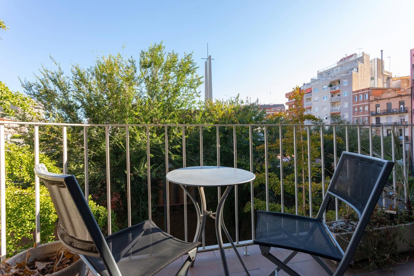 Terraza de Piso de alquiler en  Barcelona Capital con Terraza, Amueblado y Internet