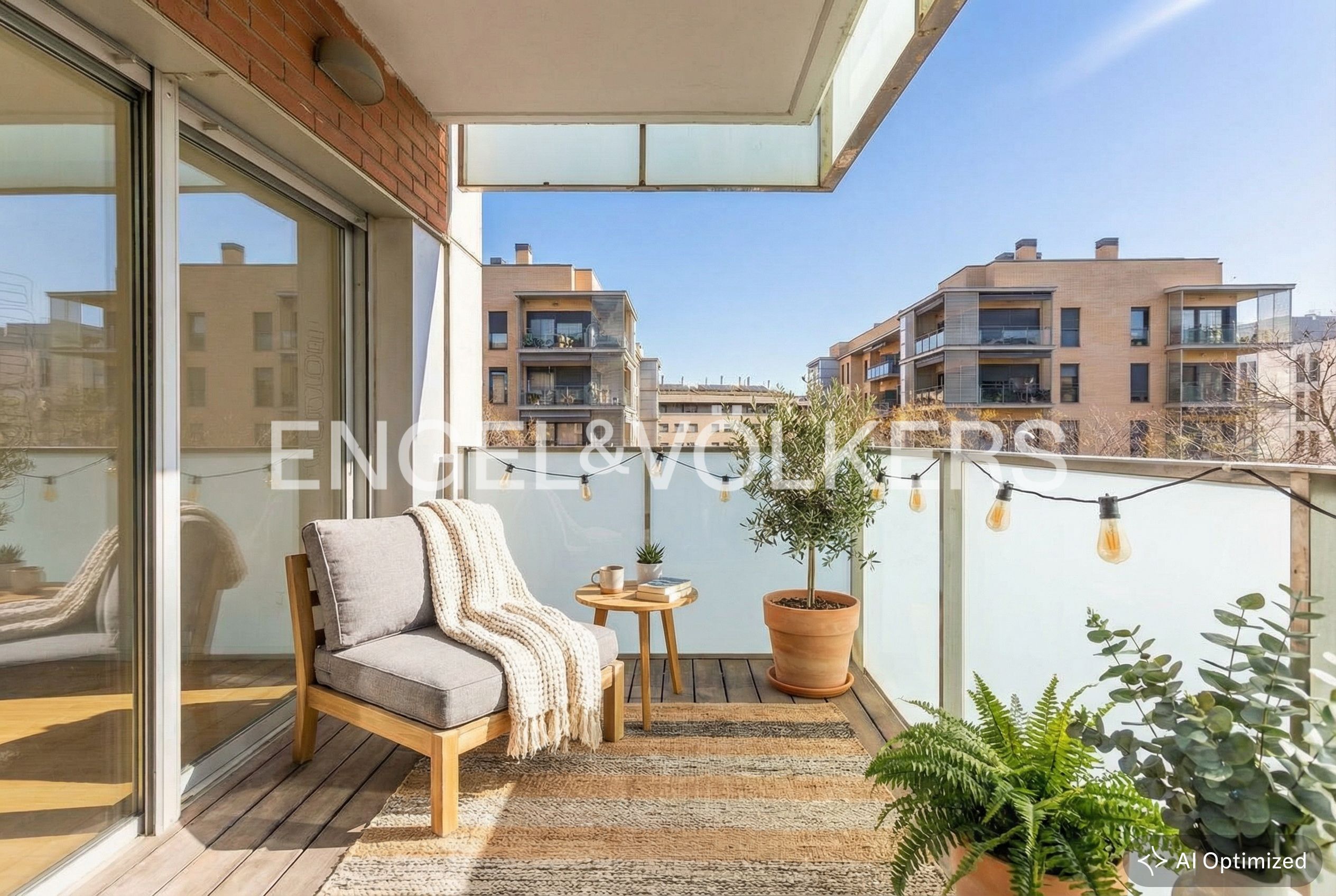 Balcony of Flat for sale in Sant Cugat del Vallès  with Air Conditioner, Heating and Parquet flooring