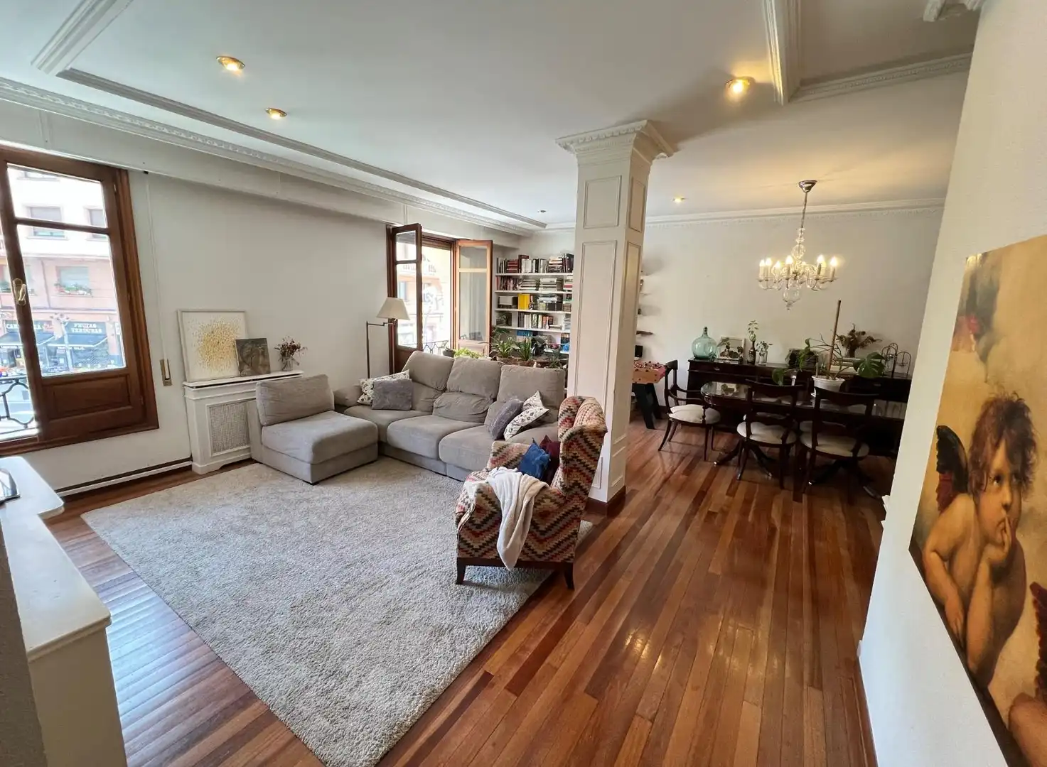 Living room of Flat for sale in Bilbao   with Heating and Furnished
