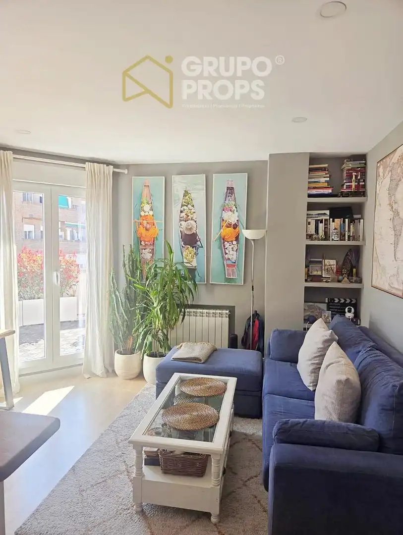Sala de estar de Apartamento en venta en Madrid con Aire acondicionado, Calefacción y Terraza