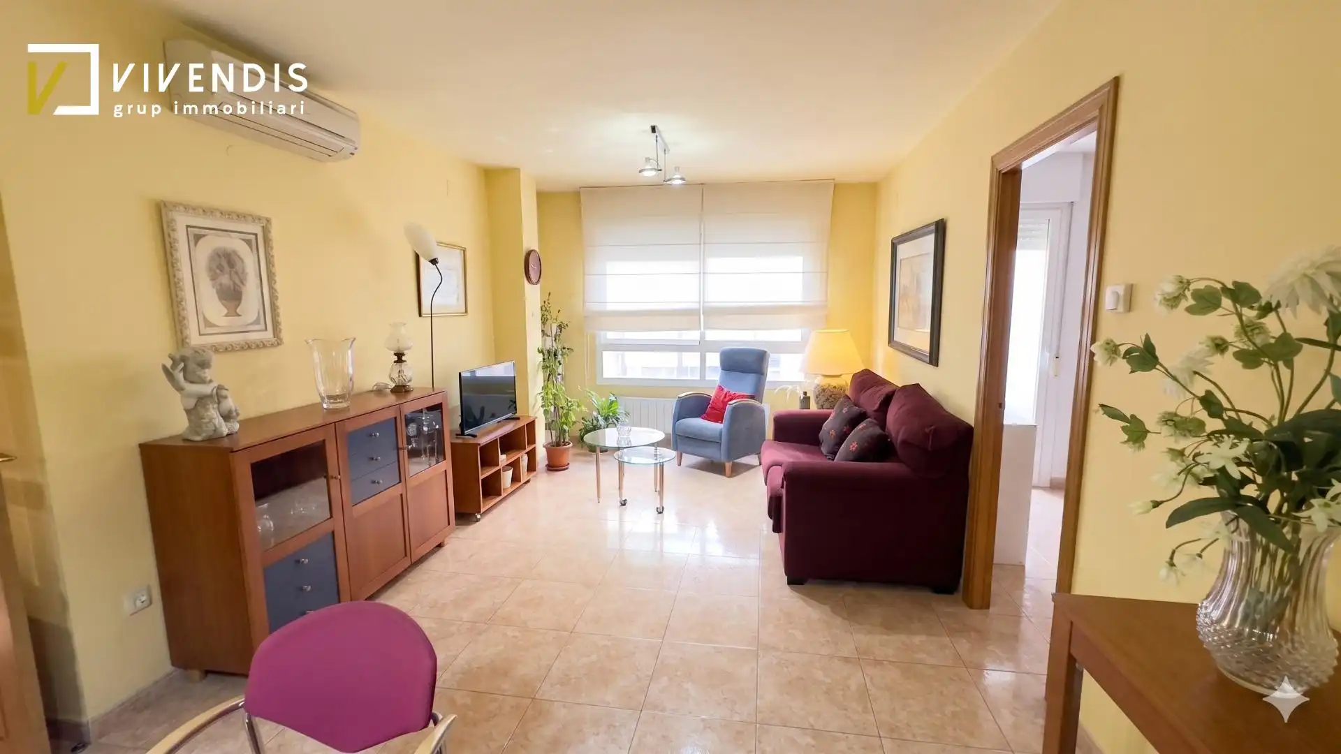 Sala d'estar de Pis de lloguer en  Lleida Capital amb Calefacció i Balcó