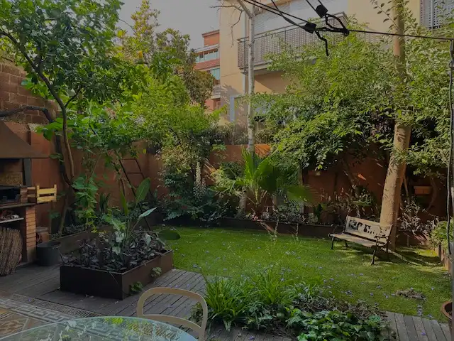 Jardín de Casa o chalet de alquiler en Barcelona con Aire acondicionado, Calefacción y Jardín privado