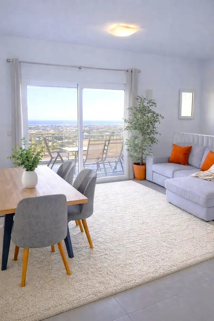 Sala d'estar de Apartament en venda en Pedreguer amb Aire condicionat, Calefacció i Jardí privat