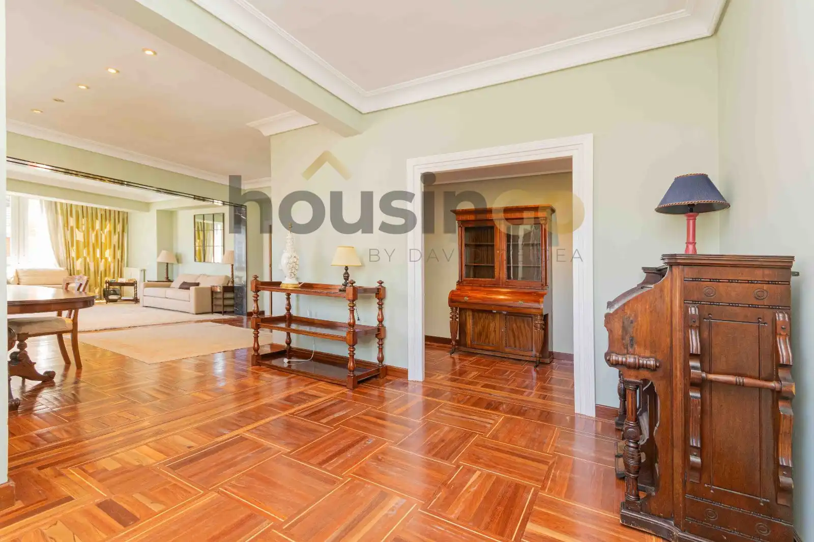 Wohnzimmer von Wohnung zur Miete in Madrid mit Heizung und Terrasse