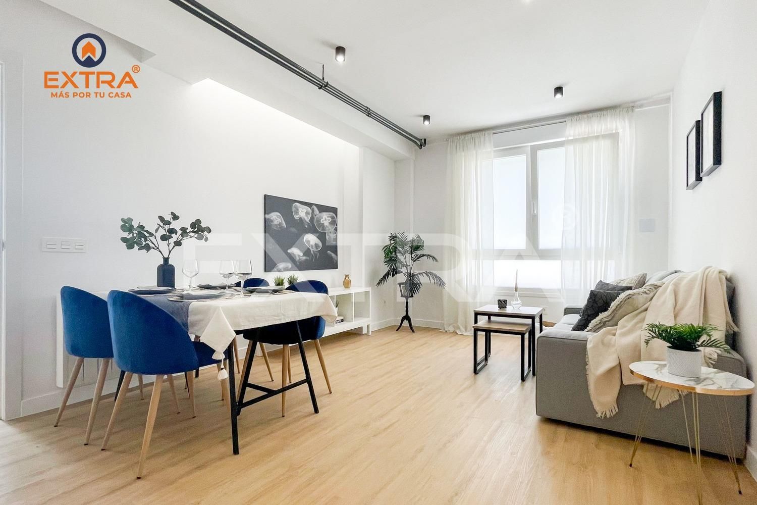 Sala d'estar de Pis en venda en  Madrid Capital amb Aire condicionat i Calefacció