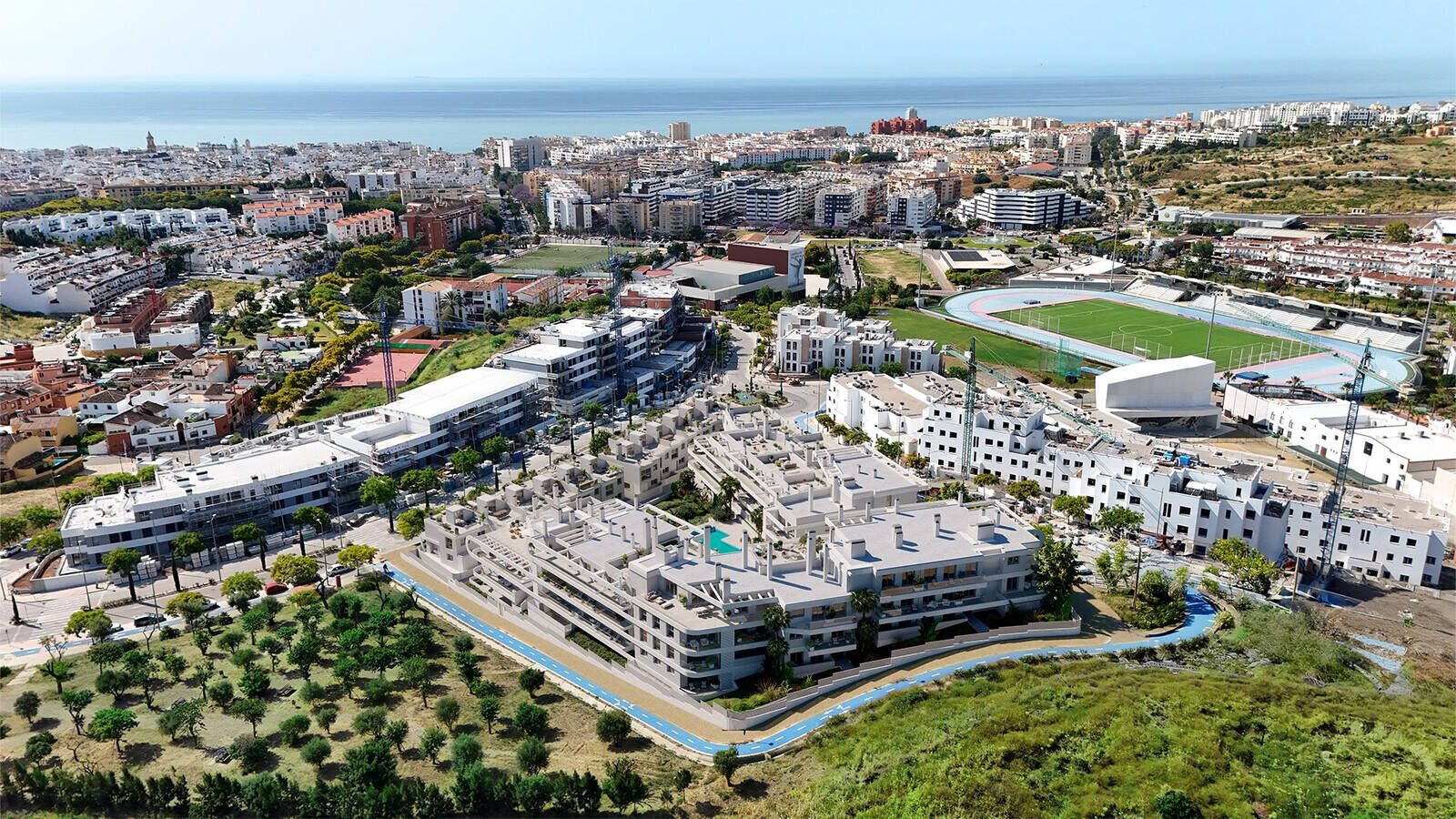 Vista exterior de Casa o xalet en venda en Estepona amb Aire condicionat, Jardí privat i Terrassa