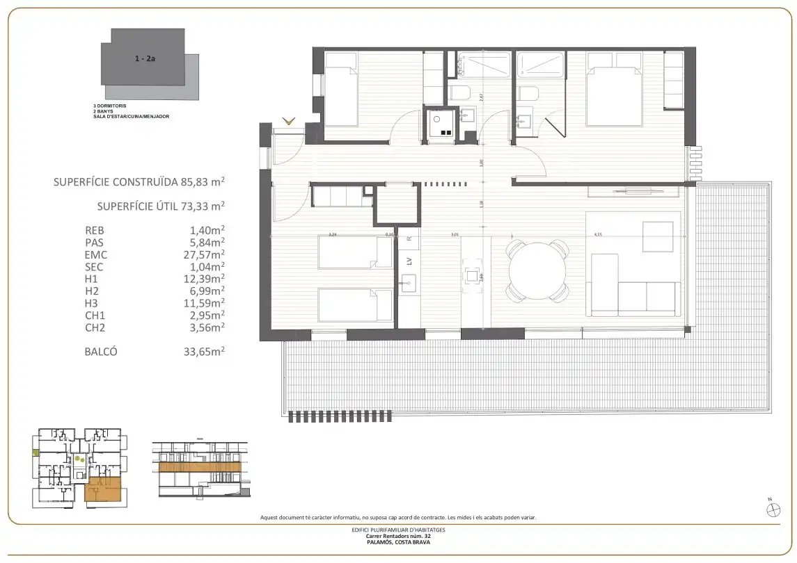 Flat for sale in Palamós  with Air Conditioner, Heating and Terrace