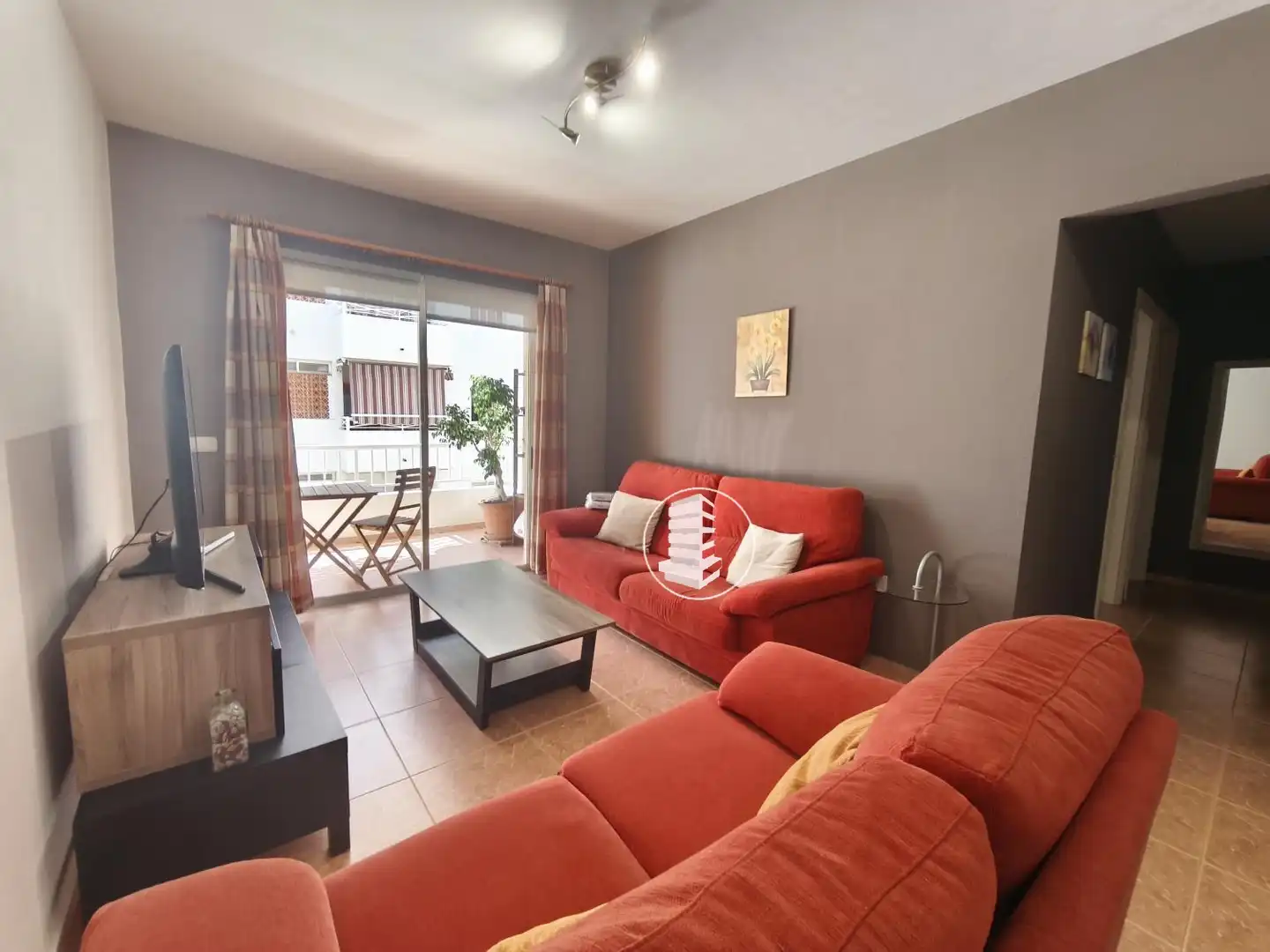 Sala de estar de Piso de alquiler en Candelaria con Jardín privado, Terraza y Piscina