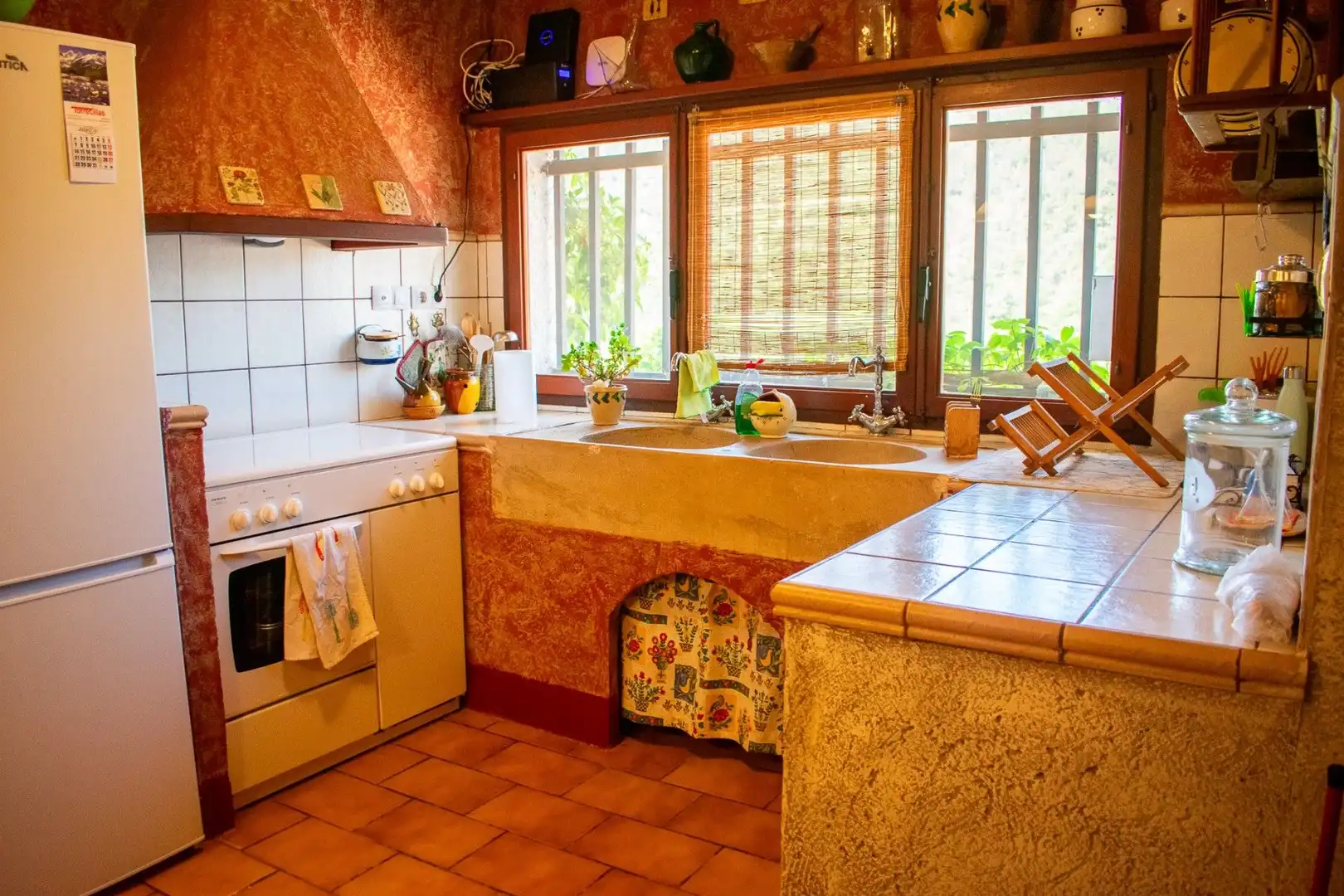 Cuina de Casa o xalet en venda en Onil amb Jardí privat, Terrassa i Traster