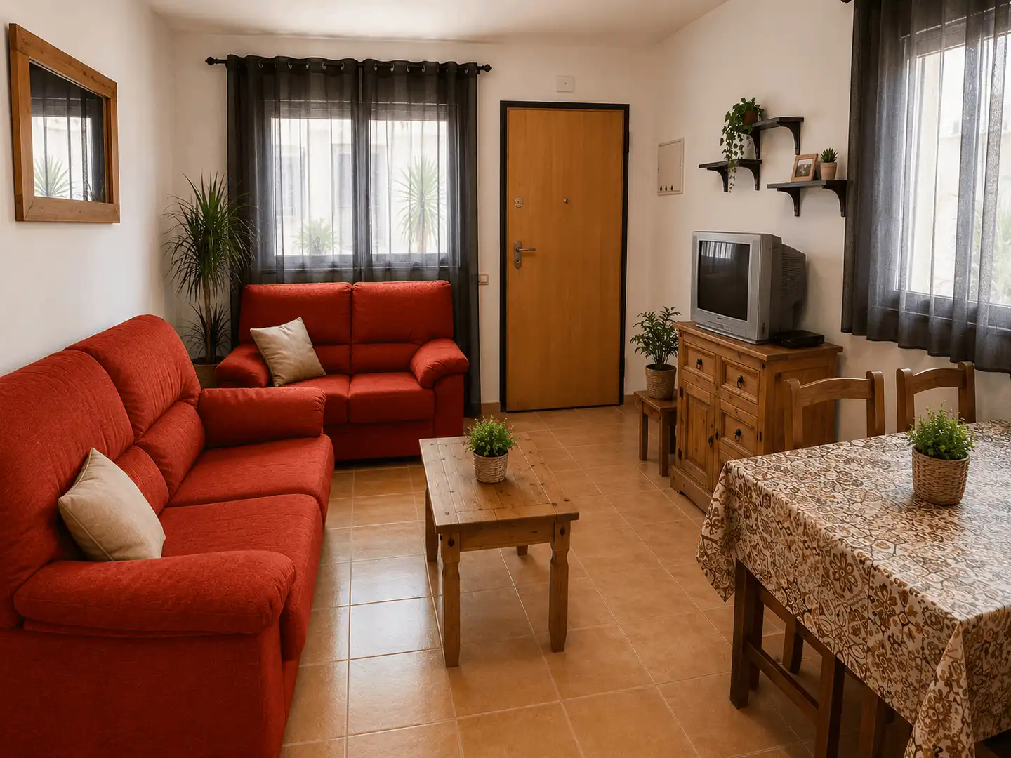 Living room of Apartments for rent in Águilas  with Air Conditioner, Heating and Private garden