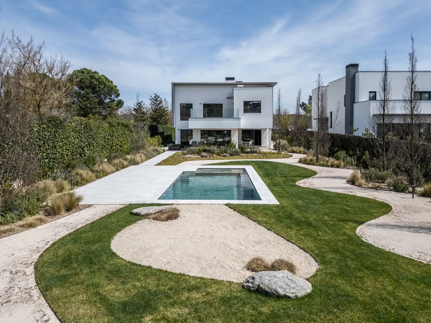 Swimming pool of Houses for sale in Villanueva de la Cañada  with Air Conditioner, Heating and Private garden