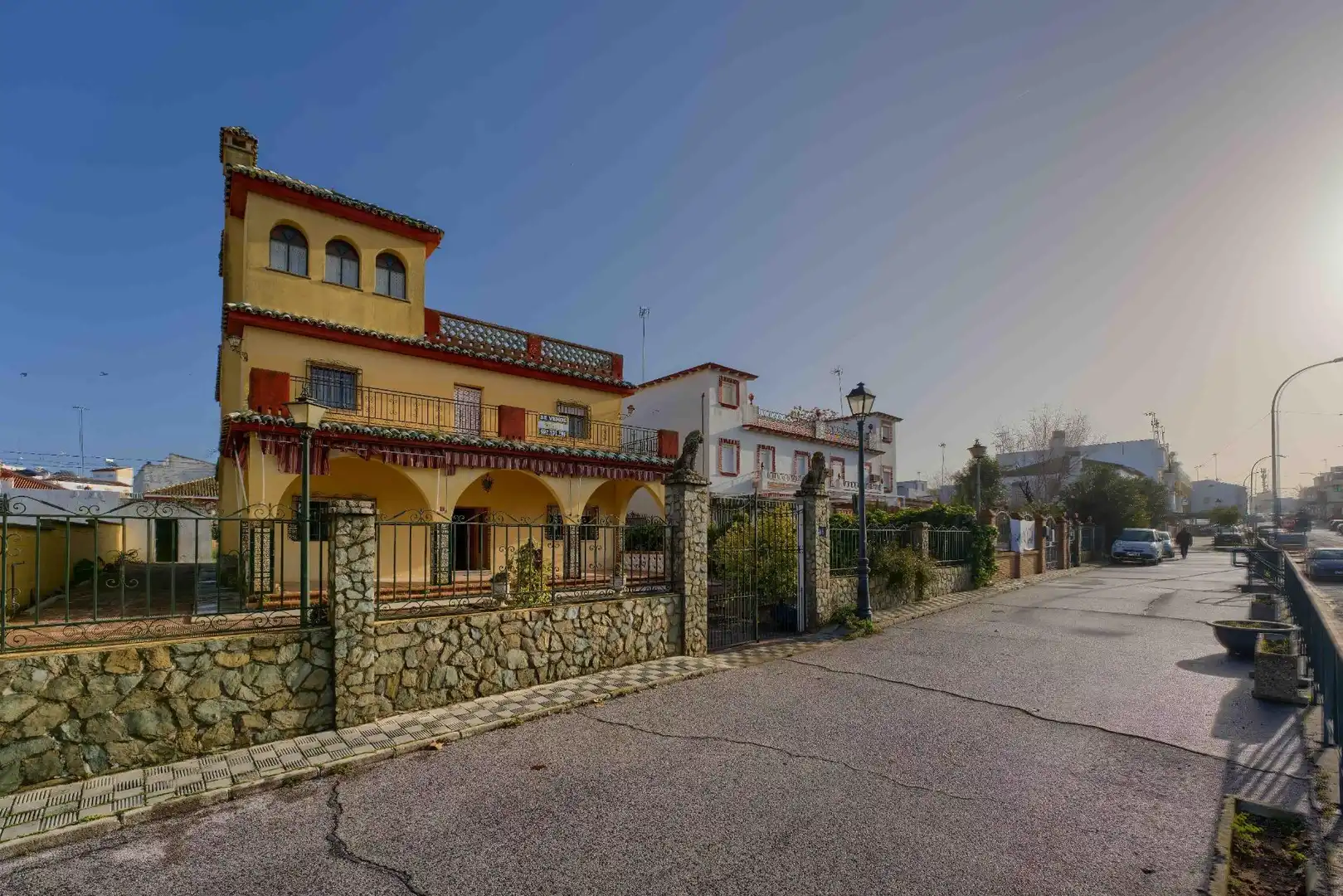 Exterior view of Houses for sale in Sanlúcar la Mayor  with Air Conditioner, Private garden and Terrace