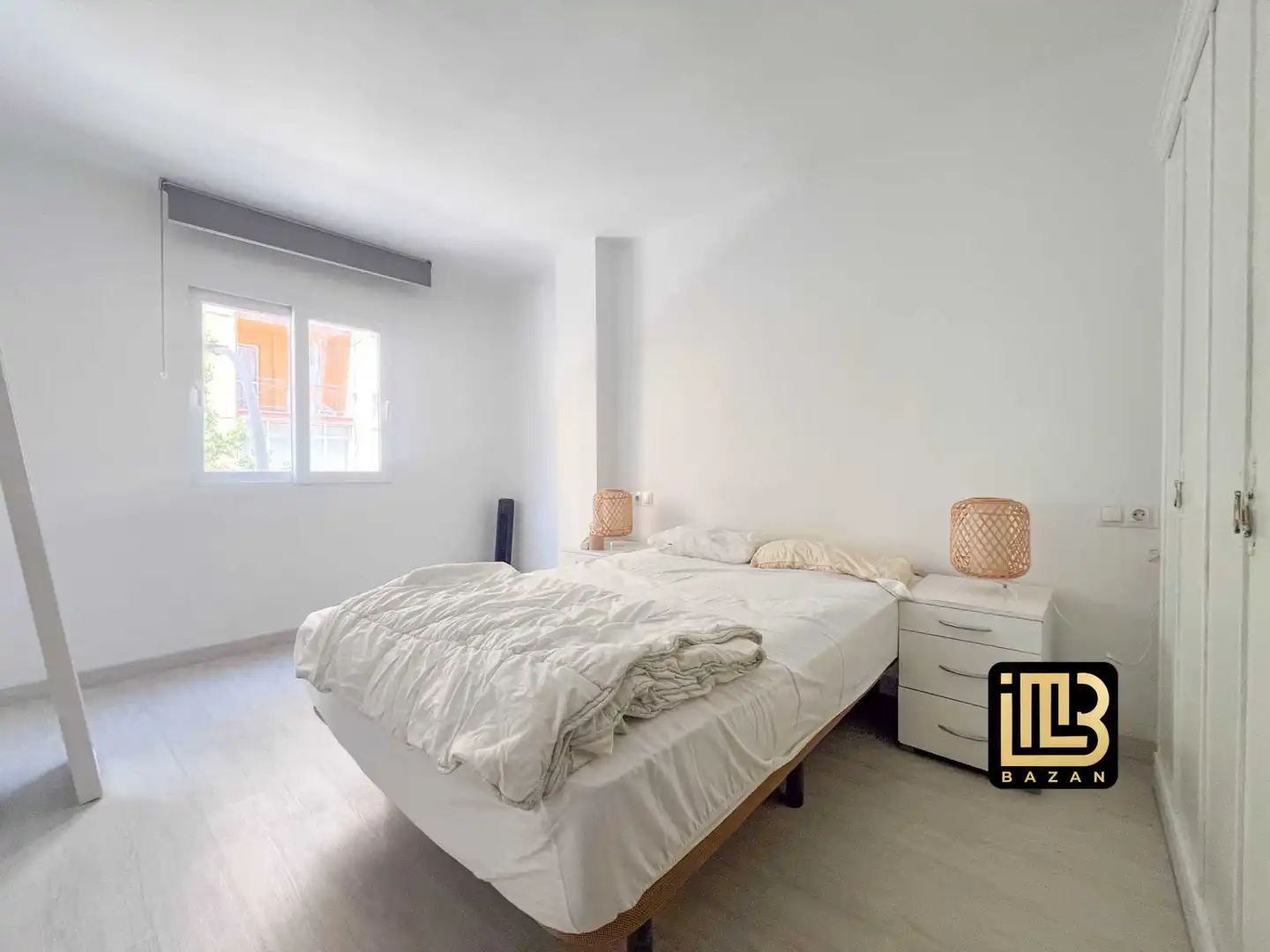 Bedroom of Flat for rent in Málaga  with Air Conditioner, Terrace and Furnished