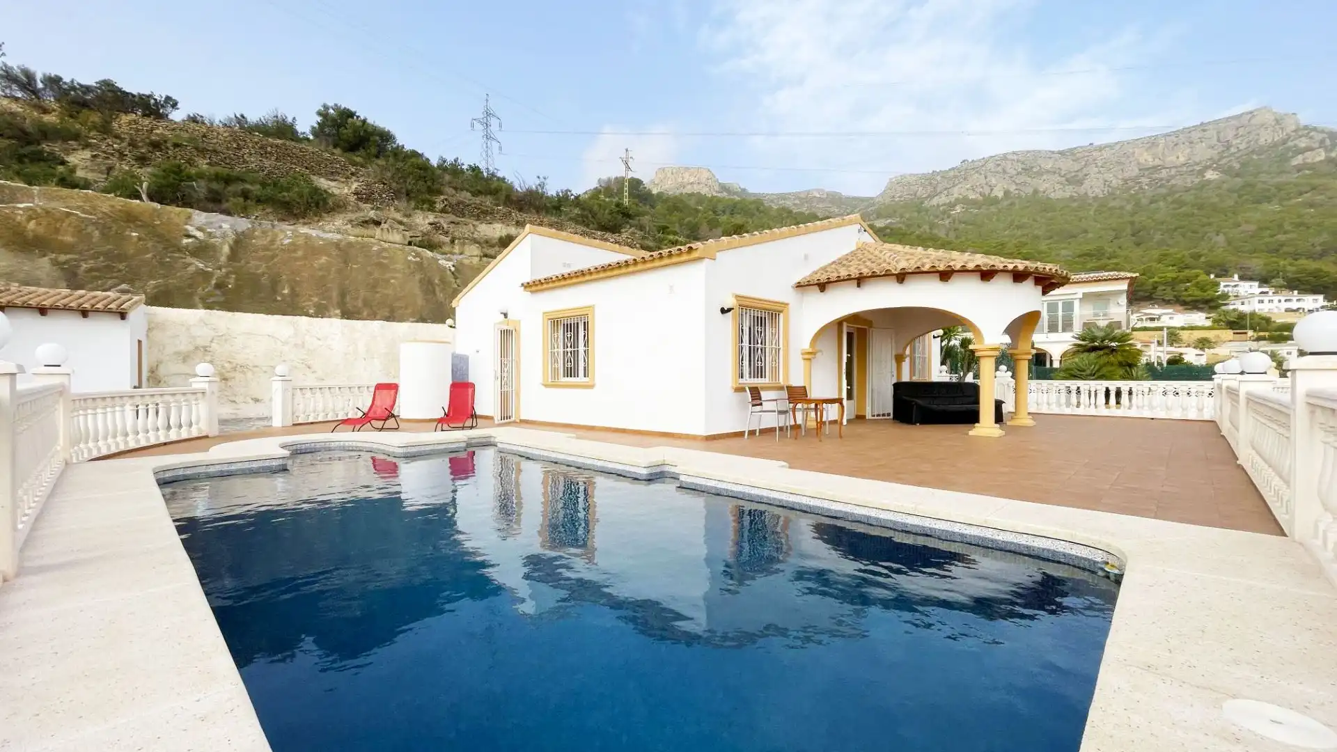 Swimming pool of Houses for sale in Calpe / Calp