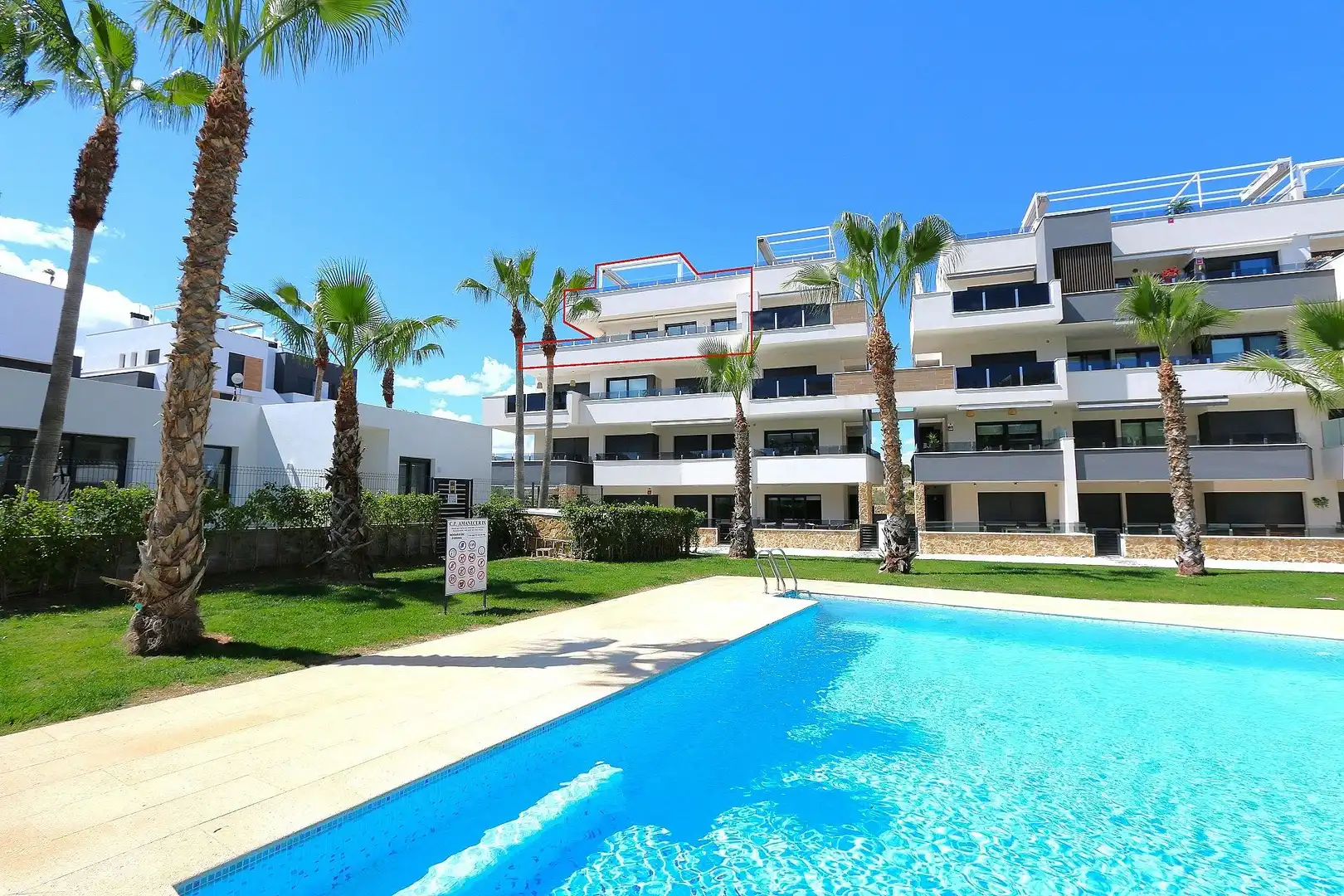 Swimming pool of Flat for sale in Orihuela  with Heating and Swimming Pool