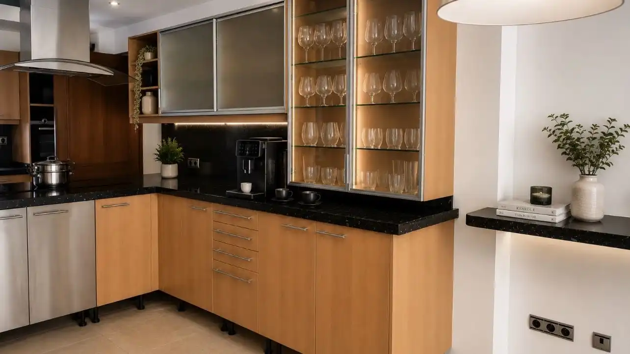 Kitchen of Houses for rent in Estepona  with Air Conditioner, Heating and Private garden